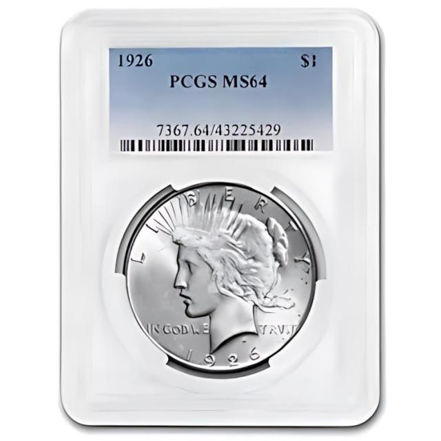 1926年 ピースダラーセット 1926年 1ドル ピースダラー PCGS MS64 1926年 ピースダラーコインセット