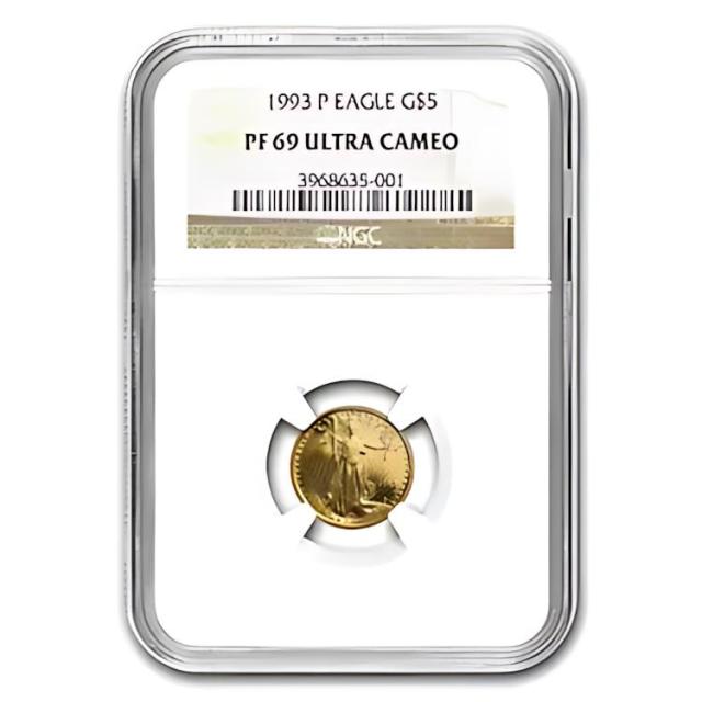 1993-P 1/10 オンス プルーフ アメリカン ゴールド イーグル PF-69 UCAM NGC