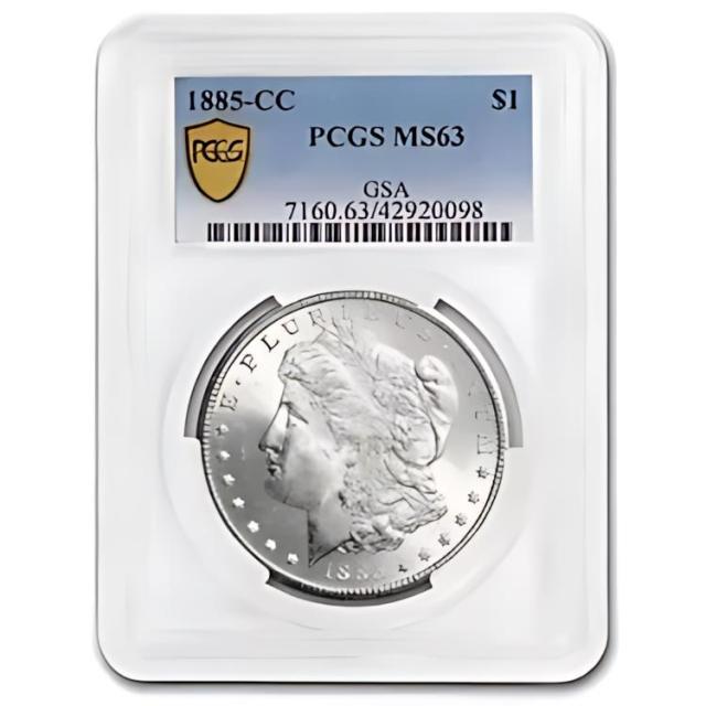 1885-CC モルガン ドル MS-63 PCGS