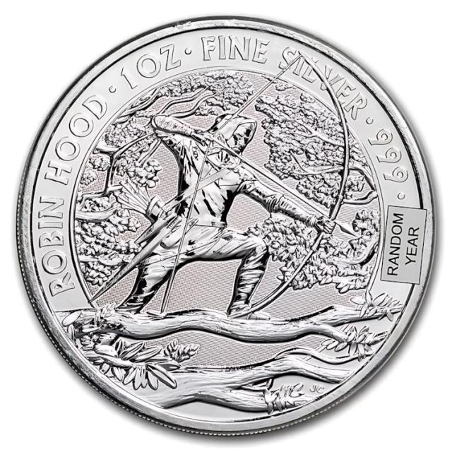 2022年 イギリス「神話と伝説・リトルジョン」純銀 1オンス 銀貨 2022年 イギリス「神話と伝説・リトルジョン」純銀 1オンス 銀貨