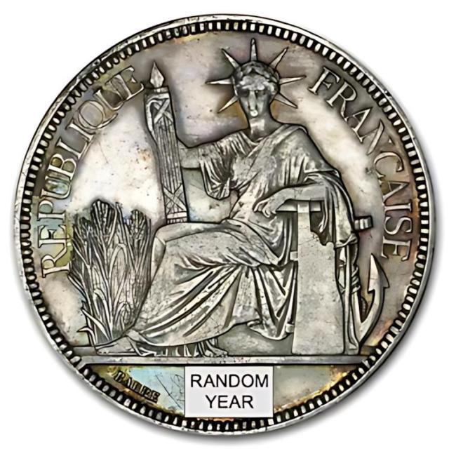 フランス領インドシナ 1ピアストル 1900年 銀貨 da2107 1885 〜 1928 年 フランス領インドシナ銀ピアストル平均サーキット