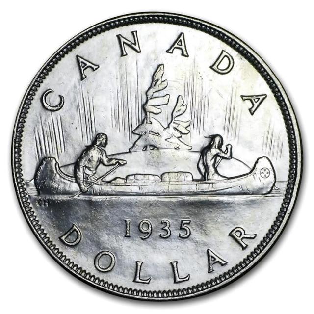 1935 カナダ銀ドル ジョージ 5 世 BU
