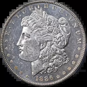 アメリカ　モルガンダラー銀貨1886 MS-63 PCGS アメリカ モルガンダラー銀貨1886 MS-62 PCGS