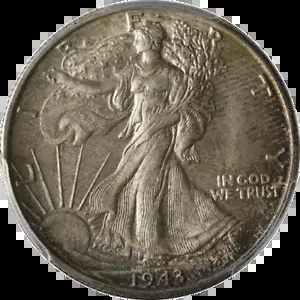 超希少 回収貨幣 1943年リンカーン1Cスチール ミントマーク無 ② 回収