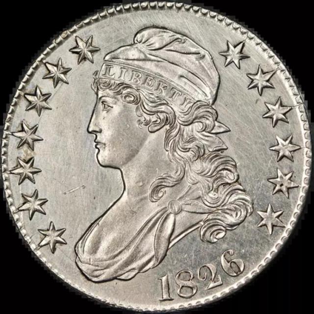 1826 ハーフダラー　銀貨　古銭 アメリカ 1826 50セント銀貨 CAPPED BUST PCGS MS61 | 英国