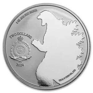 ??? $2 2024 1??? 999 ???? ??? / ??? BU / BU- Niue $2 2024 1 oz 999 Silver Godzilla / Rodan BU / BU-の通販は