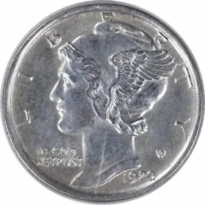 1920-D ?????? ???? ??? BU ??? #333 1920-D Mercury Silver Dime BU