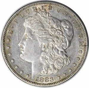 1883-S ???? ???? ??? AU ??? #1035 1883-S Morgan Silver Dollar AU Uncertified #1035