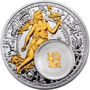 おとめ座星座プルーフ銀貨 20 ルーブル ベラルーシ 2013