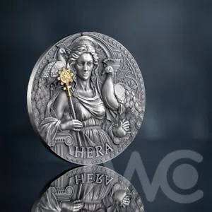 【Orion】2024 カメルーン　女神ヘラ　３オンス銀貨アンティーク ヘラ 偉大なギリシャ神話 3 オンス アンティーク仕上げ シルバー