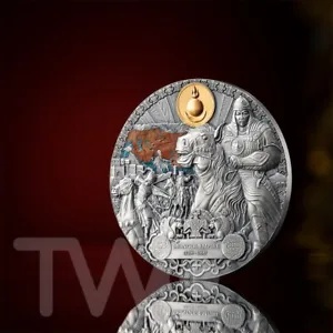 モンゴル帝国 偉大な帝国の遺産 2 オンス シルバー コイン カメルーン 2024