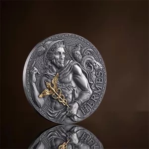 エルメス ギリシャ神話 3オンス アンティーク仕上げ シルバー コイン カメルーン 2024年