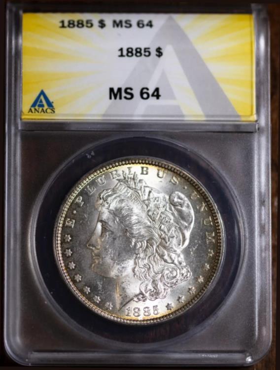 1885年 O モルガン銀貨 NGC MS64 アメリカ モルガンダラー銀貨1885 o