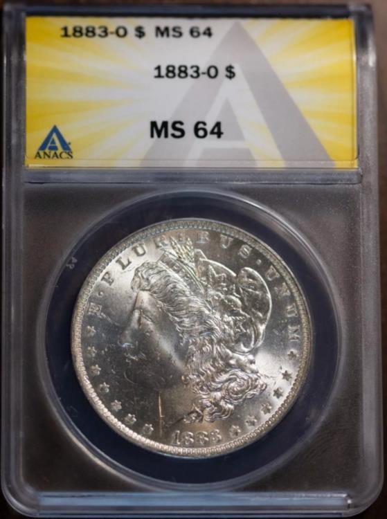 1883-O モルガン銀貨 PCGS MS63 S$1 ニューオーリンズ造幣局