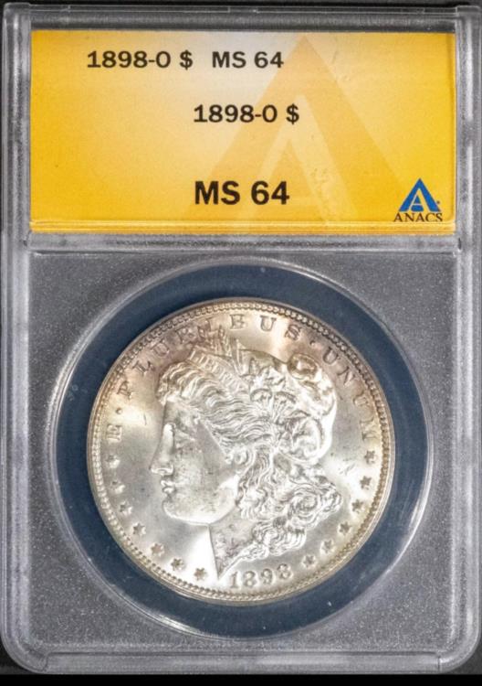 「鑑定済み」アメリカ銀貨　プルーフライク　モルガンドラー　PCGS MS64PL 鑑定済み」アメリカ銀貨 プルーフライク モルガンドラー PCGS