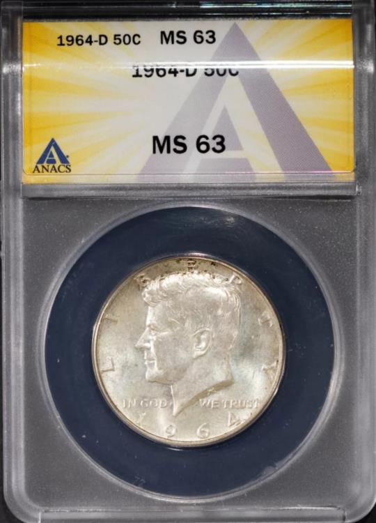 【希少】美品1964年 ケネディハーフドル 50C アンティーク 1964年 ケネディ ハーフダラー ドル 50セント 10枚 アメリカ銀貨