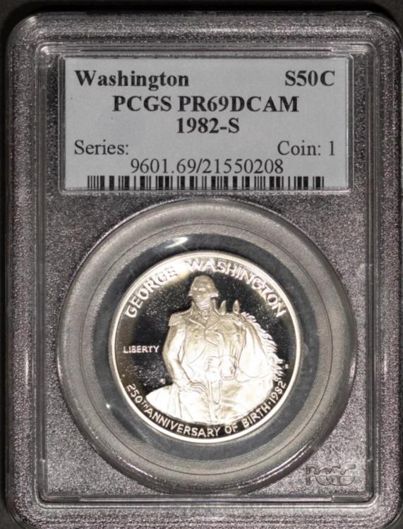 1982-S 50c シルバー ワシントン ハーフダラー PR69DCAM PCGS