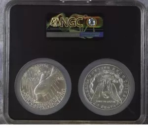 2024 P MORGAN & PEACE シルバー ダラー NGC MS70、デュアル発行初日、FDI !+ アート・美術品・骨董品