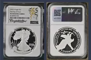 2022 アメリカ空軍 1 オンス シルバー メダル NGC MS70 FR 硫黄島ラベル = 最初の Fdi rel