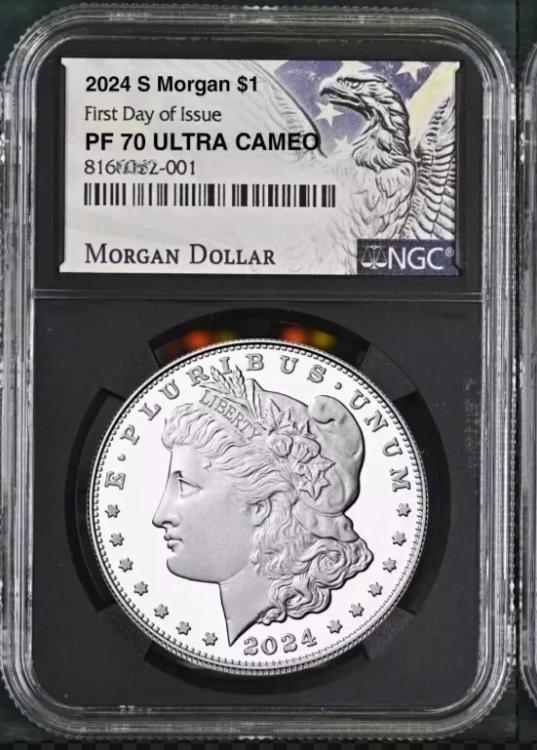 2024 S プルーフ モーガン シルバー ダラー NGC PF70 初日発行