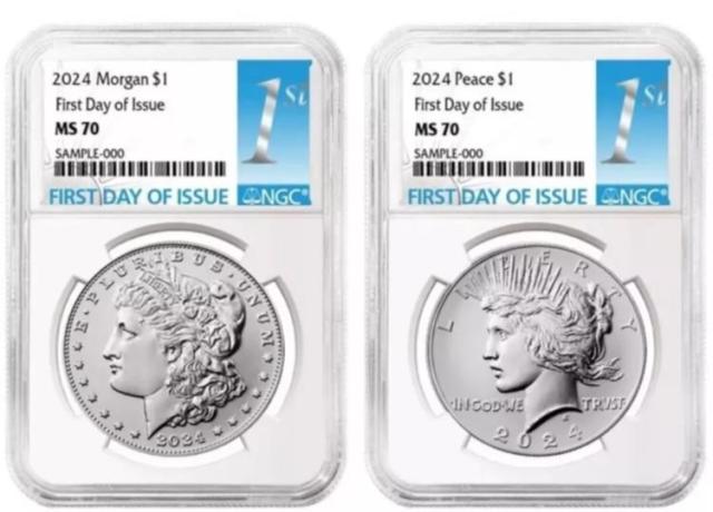 2024 モルガン＆ピース シルバー ダラー 未流通 NGC MS70 初日 FDI !