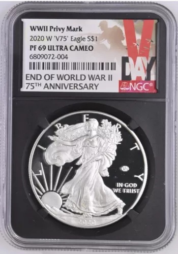WWII Silver 75th Eagle V75 イーグル銀貨
