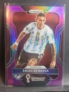 2022 Prizm FIFA ワールドカップ カタール ANGEL DI MARIA パープル LOW 63 /199 #1 アルゼンチン