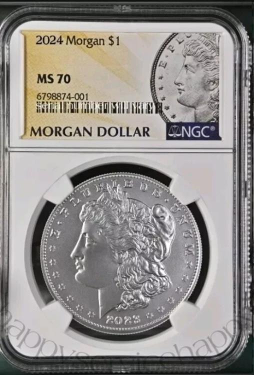 2024 モーガン アメリカン シルバー ダラー 未流通 NGC MS70 MS 70 ! %