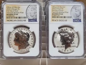 2023 S NGC リバース プルーフ PF69 シルバー モーガン ピース ドル