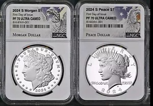 2024 モルガン & ピース ダラー リバースプルーフ 2コインセット 銀貨 2024 モルガン & ピース ダラー リバースプルーフ 2コインセット