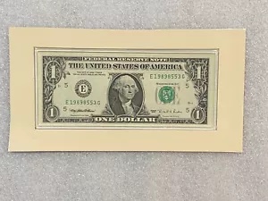 1995年 1ドル紙幣 FRN ~ バージニア州リッチモンド E ~ 未流通紙幣 ~