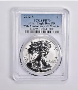 PR70 REV 2012-S アメリカン シルバー イーグル 75 周年記念 SF ミント セット PCGS