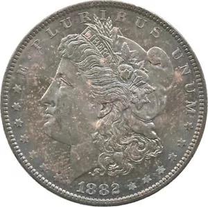 1882 モルガン シルバー ダラー 美しく色調 *2850の通販はau PAY