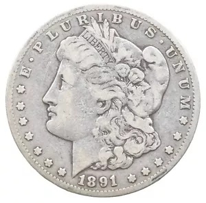 モルガンダラー 1ドル銀貨 1891 カーソンシティ cc 希少な1891年CC