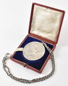 1837-1897 ヴィクトリア女王銀メダル 箱付き *6254