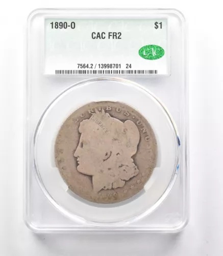 1890-O モーガン シルバー ダラー FR2 CAC ローボール *3329
