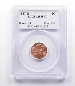MS68 RD 1987-D リンカーン記念館 PCGS *3921