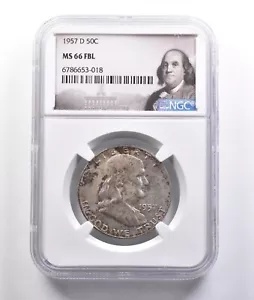 1949-S フランクリン ハーフダラー 50C MS 66 PCGS トーン 1960