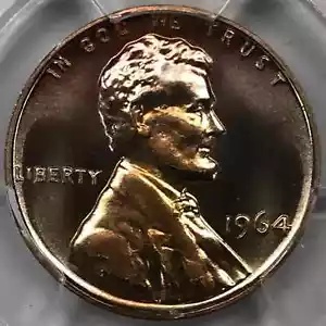 1964 プルーフ リンカーン記念センター PCGS PR UNC 詳細残留物 - 素晴らしい色/調色