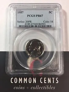 1957 ジェファーソン ニッケル PR 67 PCGS SKU#4011