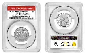 2023 S シルバー クォーター エレノア ルーズベルト リミテッド エディション PCGS PR69DCAM FDOI #98