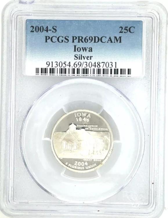 PCGS PR69DCAM 1998年 S 25C シルバー ワシントン クォーター