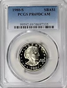 1980 - S スーザン B. アンソニー ダラー - PCGS PR69DCAM