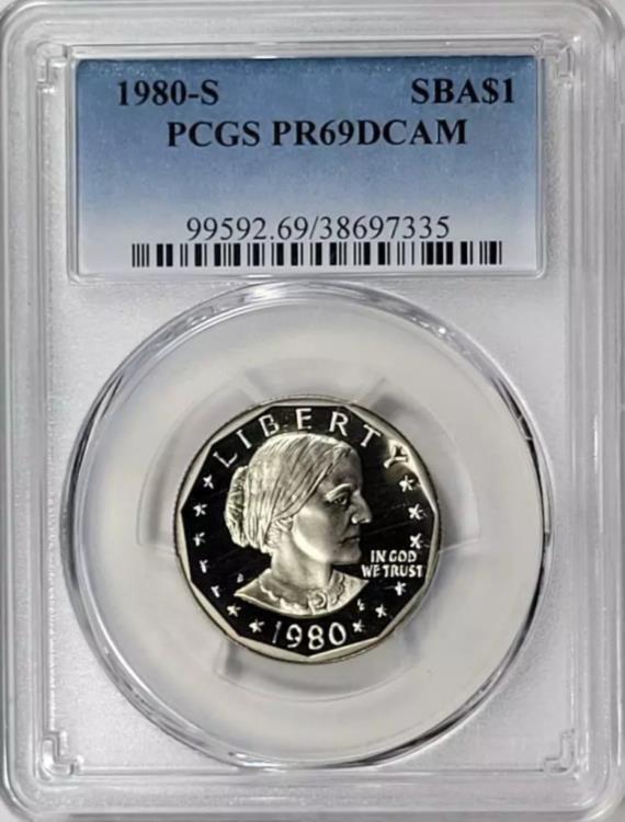1980 - S スーザン B. アンソニー ダラー - PCGS PR69DCAM
