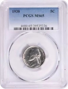 1938 ジェファーソン ニッケル MS65 PCGS 貨幣・紙幣