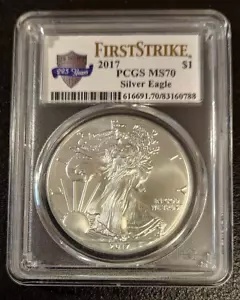 2017 アメリカン シルバー イーグル PCGS MS70 ファースト ストライク