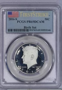 2016-S KENNEDY ハーフダラー 50C PCGS PR69 PF69 DCAM - ファースト ストライク ラベル