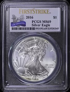 PCGS 2016 MS70 30thアニバーサリー＄1コイン 銀貨 3.6万円 JCC
