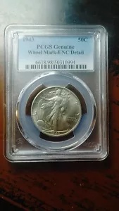 1943 ウォーキング リバティ シルバー ハーフダラー 50C PCGS