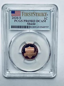 2020-S リンカーン シールド リバース セント PCGS PR69RD DCAM ファースト ストライク